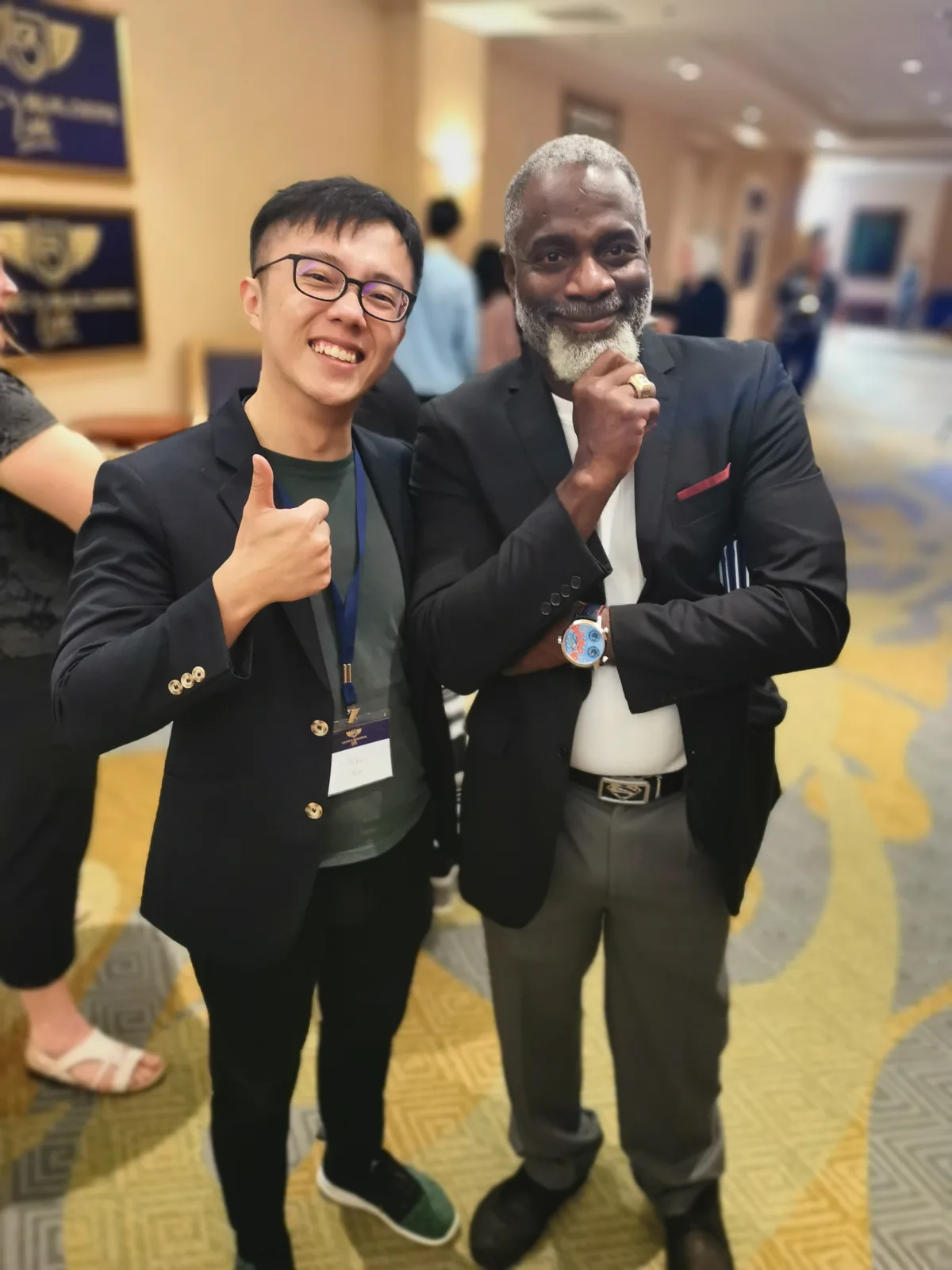 With Myron Golden