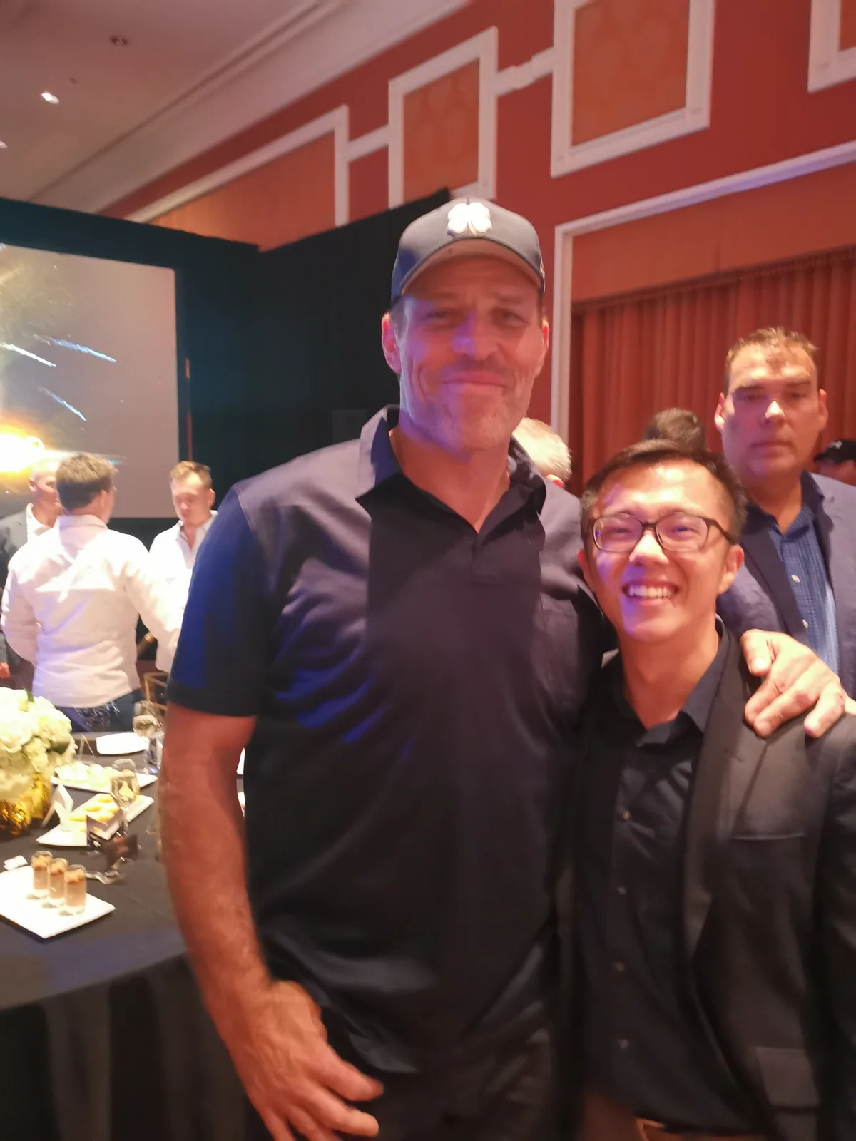 With Tony Robbins, Las Vegas, August 2019