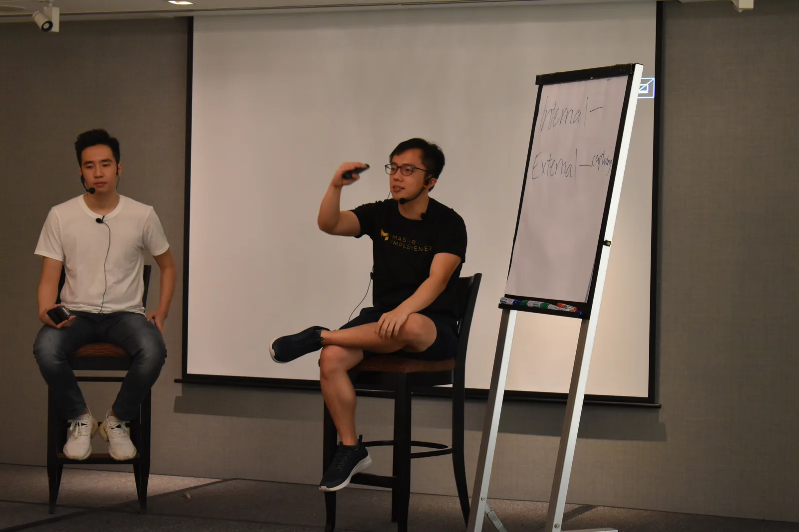Teaching at a live workshop in Singapore